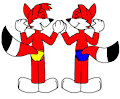 Fix and Foxi Dancing in Briefs by CartoonFoxArt2002