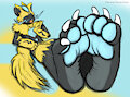 Zeraora's paws by HammerTannerGone