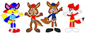 Alex, Brucie, Rocky and Fix Dancing by CartoonFoxArt2002