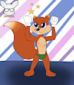 Conker in a Speedo by KendraEevee