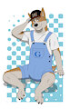 Corgi in shortalls by CamillusDL