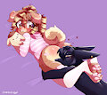 Comfiest pillow~ Comm for Poundcake by StardustKaya