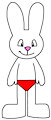 Simon Rabbit without Hat by CartoonFoxArt2002