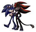 commission - au sonic & shadow by BlizzardWolf