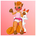Scorbunny pranking vulpix (alternative)