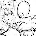 2 Pups with the weasel brothers by Skunkville