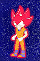 Sonic super saiyan red by Gardenofchaos
