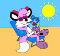 Skyline the Fox in the Summer by CartoonFoxArt2002