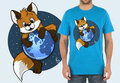 Cute firefox T-shirt by pandapaco