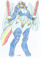 Rainbow Dash Knight(REMAKE) by marlon64