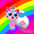Padded Unikitty(Rainbow Pee Alt) by DiapArtLover
