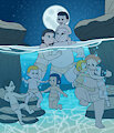 Sea night by vasan