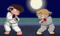 Street-Fight under the Moon-Light by KitlaValkyrie