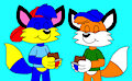 Alex and Billy Eating a Chocolate Eggs by CartoonFoxArt2002