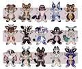 OPEN ADOPTS 9,84 € Babyfur Chibis by hyamoe