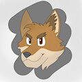 My second drawing : The brown wolf by Yunel