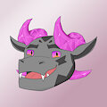 Cristal dragon headshot by Yunel