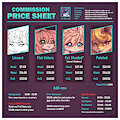 Commission Price Sheet (2025 Update) by JoVeeAl
