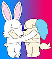 SapphRuby Intimate Kiss by KirbyHamtaroGirl