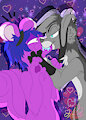 Surprise Kiss (Commission) by lobofeo