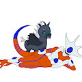 Grubber dey Changeling & Frost Byte by ColtKitProductions
