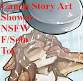Leather & Lace: Secret Shower Ride (CANON) by ShadowedEmber
