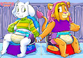 Potty Rebel Pals: Asriel And Ariel by Friar