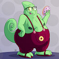 [C] Donut chameleon by JAMEArts