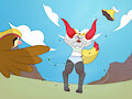 Pidgeot used gust - Scarlet's defence harshly fell by PonPonTheBonBon