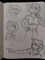 Daphne sketches in pen by Matsurik90