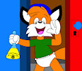 Billy the Fox Ring a School Bell by CartoonFoxArt2002