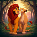 Simba and Nala by Kuliforever