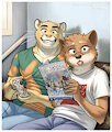 John and Chris Gaming by Meesh