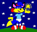 Alex the Fox and the Wishing Star in the Sky by CartoonFoxArt2002
