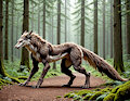 Feral Sergal in the woods (! NEW !) by AquaVixen
