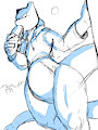 Sketch 370 - Mewtwo by WinickLim