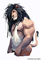 Grumpy lion by Anhes