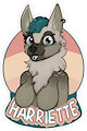 Harriette Con Badge
