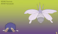 0048-0049 Venonat Family Buttdex Entry by pichu90