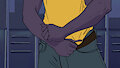 Dax undressing in the locker room by AsherTail