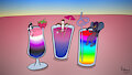 Pride Drinks by RebeccaFoxo