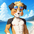 Sea, sand, and something else between my legs by DainenDog