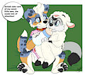 Shepherd dog and ewe
