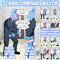 (closed) School Comparison YCH by NaughtyBox