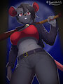 (Requested OC) Biker The Rat With A Bat! by LemLim22