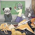 Having fun class!! (COMMISSION) by Gorebunny