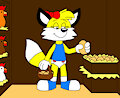 Sunshine the Fox Picking Some Eggs at the Chicken Shed by CartoonFoxArt2002