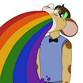 Rainbow pukey by PaperWings