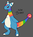 Rainbow Ampharos by Flipside