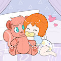 [C] Plushie Hug 1 by UniaMoon